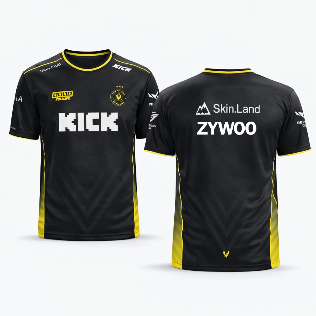Esports Gaming Shirts - Vitality CS2 3 Yıldız 2026 Budapeşte