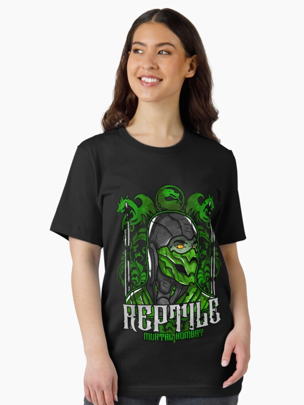 Mortal Kombat Reptile Portre B - Esports Gaming Shirts incelemesi ve fiyatı